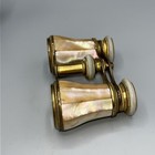 Antique La Corona Paris Ornate Adjustable Mother Of Pearl Opera Glasses     