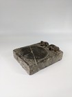 A Carved Granite Scholars Ink Slab Antique Handcuffed Granite Scholars Ink Stone
