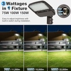 150w Led Parking Lot Light Dusk To Dawn Photocell Outdoor Shoebox