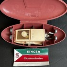 Vintage Singer Sewing Machine Slant Needle Buttonholer Attachment 