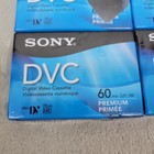 Sony Premium Minidv Dvc 60 90 Min Video Cassette Lot Of 4 New Sealed 2007