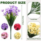 8 Bundles Artificial Flowers Fake Daffodils In outdoor Uv Resistant Garden Decor