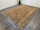 1960s Authentic Handmade Vintage Oversize Persian Geometric Antique Rug 9 4x11 7