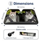 Cute Cat Couple Funny Windshield Sun Shade For Car Size S 04  Cute Cat Couple