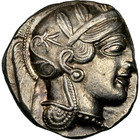 Athens Owl Tetradrachm Ngc Au Ancient Greek Silver Coin 440bc Athena