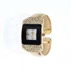 Vintage Amparo Women s Cuff Gold Tone Quartz Watch