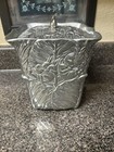 Rare Vintage Arthur Court Rabbit Bunny Cabbage Leaf Silver Aluminum Canister