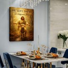 Christian Jesus And Lamb Wall Art Jesus Running After Lost Lamb Canvas Wall