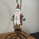 Primitive Folk Art Wood Santa Christmas Ornament Yes There Is A Santa 7   