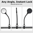 2pcs Mobility Scooter Rear View Mirrors  Adjustable 360   Rotating Electric Sc   