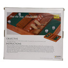 Shut The Box Double Side 9 Wooden Game With Dice Chh Games New