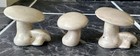 Vintage Hand Made Mushroom Ceramic Mcm Retro 2 Inch Figurines Set Of 3