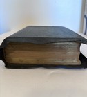 Antique Early 1900s Leather Bound Holy Bible - Red Letter Self-pronouncing