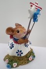Wee Forest Folk M-468b Stars   Stripes Forever Figurine 4th July Retired W box