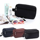 Mens Travel Toiletry Bag With Zipper Case Organizer Portable Travel Dopp Kit New