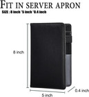 Black Server Books For Waitress waiter Book With Zipper Money Pocket cute Waitre