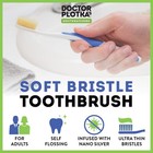 Soft Flossing Toothbrushes Adults Value 6 Pack Ultra Clean Manual Toothbrush Set