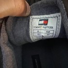 Tommy Hilfiger Men   s Plaid Canvas Lace-up Sneakers Brown red black Us 13