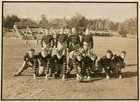 Vintage 1910s Football Team Antique Photograph Offense Formation College Framed