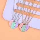 3pcs Heart Magnetic Bff Necklace Set Friendship Jewelry Gift For Girls Special