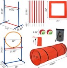 Dog Agile Training Dog Obstacle Course Training Starter W  Tunnel Hoop Jump Ring