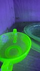 26 Pc Vintage Uranium Glass Lot Vaseline Depression Glass Uv Reactive Collection