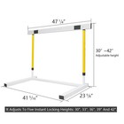 Adjustable Height Hurdle  Detachable Track And Field Equipment For Speed   Ag   