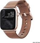 Nomad Modern Strap For Apple Watch 40mm 38mm   Natural Leather   Gold Hardware