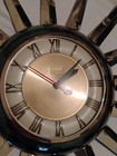 Vintage Mcm United Model 924 Starburst Sunburst Wall Clock 1960 s Working 
