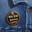 Old Tap Brand Bohemian Beer Enterprise Brewing Co  Fall River Ma Pinback Button