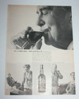 1964 Taylor Port Wine Couple Drinking Vintage Print Ad Magazine Mid-century B w