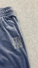 Limited Too Blue Velvet Rhinestone Wide Leg Pants Kids Size Small  7 8 