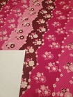 Awesome Rare Vintage Mid Century Retro 70s Klopman Mills 1971 Pnk Floral Fabric 