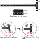Archery Bow String Nocking Points Set With T Square Ruler Nocking Buckle Pliers