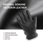 Handlandy Winter Leather Work Gloves  Warm Cowhide Gloves For Cold Weather