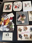 Vintage Lot Of 15 Cards  Etc  13 Christmas 2 Birthday Scottie Scotty Nice Asrt 