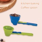 2pcs Mess Measuring Funnel Protein Powder Sliding Spoon Coffee Colander Spoon