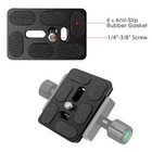 Manbily Tripod Head Quick Release Plates For Ball Head Tripod Adapter 2 Packs