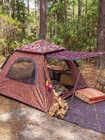 Natural Life Live Happy Lush Lilies Plum Floral Camping Tent 6 8 Ft