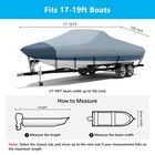 Boat Cover 17-19ft  Waterproof Trailerable Bass Boat Cover