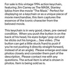 Jim Carrey The Mask Stanley Ipkiss Action Figure Keychain - Rare Vintage 1994 