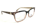 Gx By Gwen Stefani Eyeglasses Frames Gx109 Blk Black Brown Cheetah 54-17-140