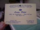 Vintage Luray Motel Trade Business Card Luray Va Virginia