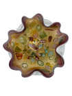 Vintage Venetian Murano Italy Tutti Frutti Glass Bowl Attributed To Dino Martens