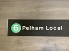 Ny Nyc Subway Roll Sign  6 Pelham Local City Hall Brooklyn Bridge Manhattan Art