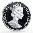 Gibraltar 1 Royal Bulldog Dog Homes Pets Animals Proof Silver Coin 1996