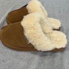 Bearpaw Siren Women Brown Suede Faux Fur Scuff Slippers 3442w Hickory New 9