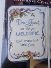 New Best Sellers Decorative Cross Stitch Keepsakes  dear Guest   08500