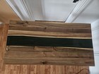 Table Resine   poxy  Rivi  re Noire  Pattes En   pingle  Bois Acacia 