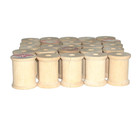 Lot Of 25 Assorted Small Approx   1 5  Vintage Sewing Thread Empty Wood Spools